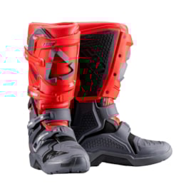 Bota Leatt Flexlock Enduro 5.5 Vermelho Cinza