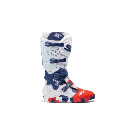 Segunda imagem do produto Bota Sidi Crossair X - Branco Azul Vermelho