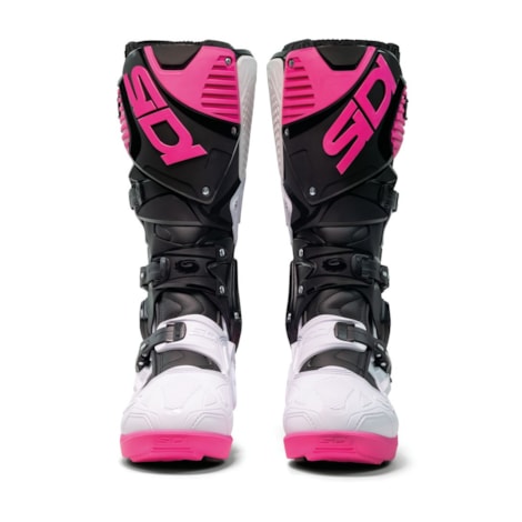 Segunda imagem do produto Bota Sidi Crossfire 3 SRS Preto Branco Rosa