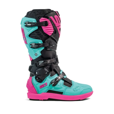 Segunda imagem do produto Bota Sidi Crossfire 3 SRS Preto Menta Rosa