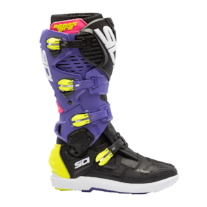 Segunda imagem do produto Bota Sidi Crossfire 3 SRS Violeta Preto Amarelo Flúor