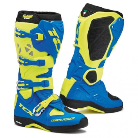 Segunda imagem do produto Bota TCX Comp Evo - Azul Amarelo Flúor