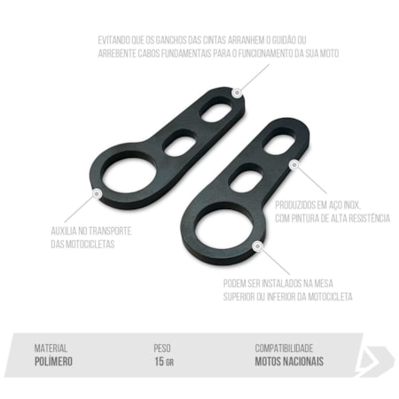 Segunda imagem do produto Brinco Piercing Biker Motos Nacionais - Preto