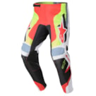 Calça Alpinestars Fluid Agent 23 - Preto Vermelho Amarelo Flúor