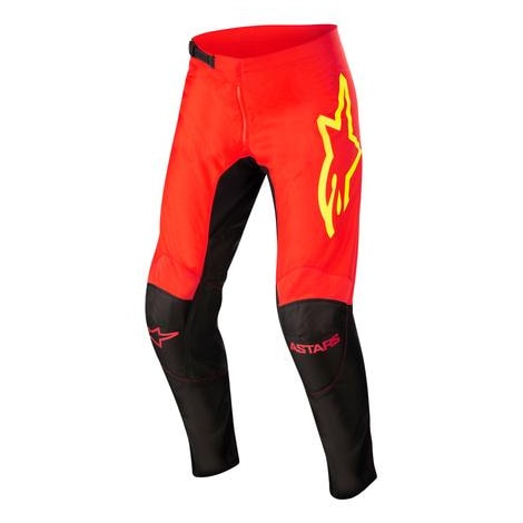 Calça Alpinestars Fluid Tripple 22 - Preto Vermelho Amarelo Flúor