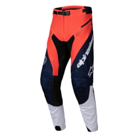 Calça Alpinestars Pro Dura 25 - Azul Laranja Hot Branco