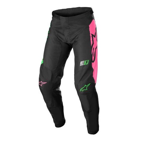 Calça Alpinestars Racer Compass 22 - Preto Verde Rosa