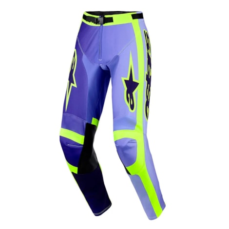 Calça Alpinestars Racer Portl Roxo Amarelo Flúor