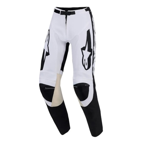 Calça Alpinestars Racer Riway Branco Preto