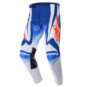 Calça Alpinestars Racer Semi 23 - Azul Laranja