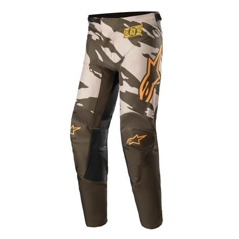 Calça Alpinestars Racer Tactical 22 - Militar Areia Camo Tangerina