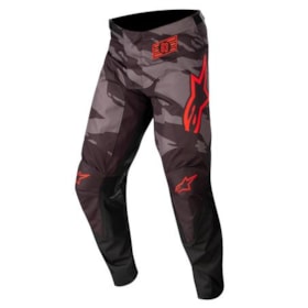 Calça Alpinestars Racer Tactical 22 - Preto Cinza Vermelho