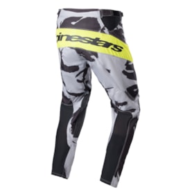 Calça Alpinestars Racer Tactical 23 - Cinza Amarelo Flúor Camo