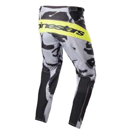 Segunda imagem do produto Calça Alpinestars Racer Tactical 23 - Cinza Amarelo Flúor Camo