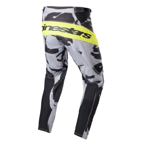 Segunda imagem do produto Calça Alpinestars Racer Tactical 23 - Cinza Amarelo Flúor Camo