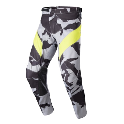 Calça Alpinestars Racer Tactical 23 - Cinza Amarelo Flúor Camo