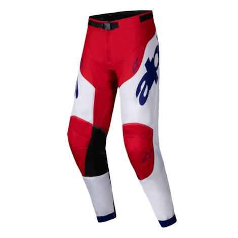 Calça Alpinestars Racer Veil Vermelho Bright Branco