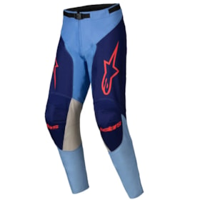 Calça Alpinestars Recer Ocuri 25 - Azul Preto Laranja Flúor