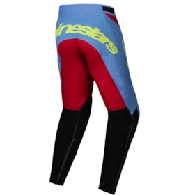 Calça Alpinestars Recer Ocuri 25 - Azul Vermelho Amarelo Flúor