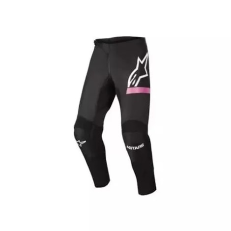 Calça Alpinestars Stella Fluid Chaser 22 - Preto Rosa Flúor