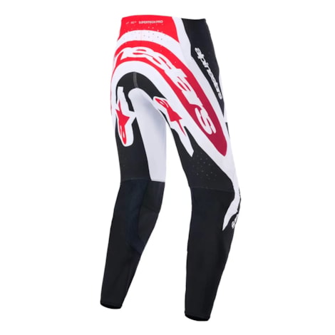 Segunda imagem do produto Calça Alpinestars Supertech AFD Vista Preto Vermelho Branco