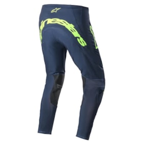 Calça Alpinestars Supertech Bruin 23 - Azul Marinho Amarelo Flúor