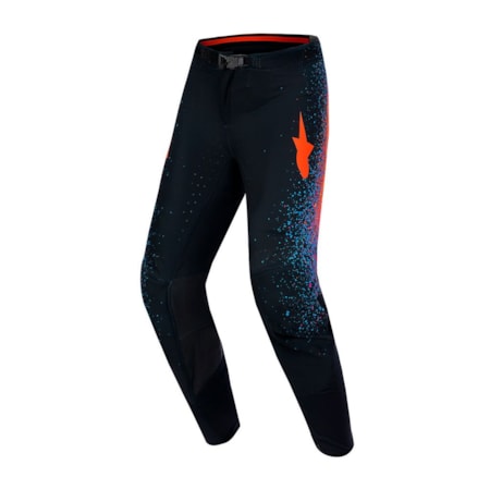 Calça Alpinestars Supertech Hole Preto Amarelo Laranja