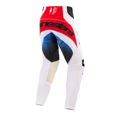 Segunda imagem do produto Calça Alpinestars Supertech Knif Preto Branco Vermelho
