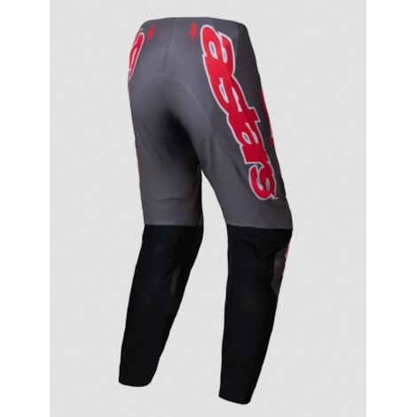 Segunda imagem do produto Calça Alpinestars Supertech Lipan 25 - Cinza Vermelho Bright