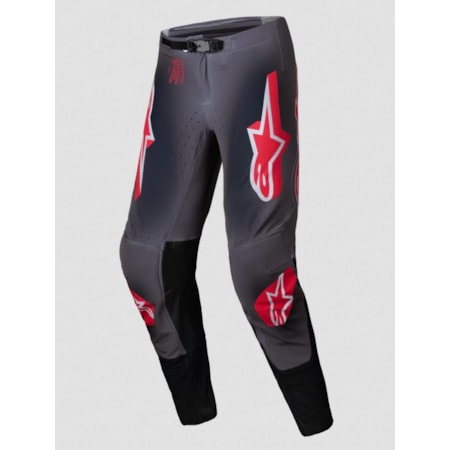 Calça Alpinestars Supertech Lipan 25 - Cinza Vermelho Bright