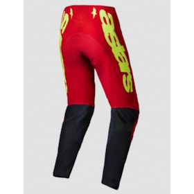 Calça Alpinestars Supertech Maker 25 - Vermelho Bright Amarelo Flúor