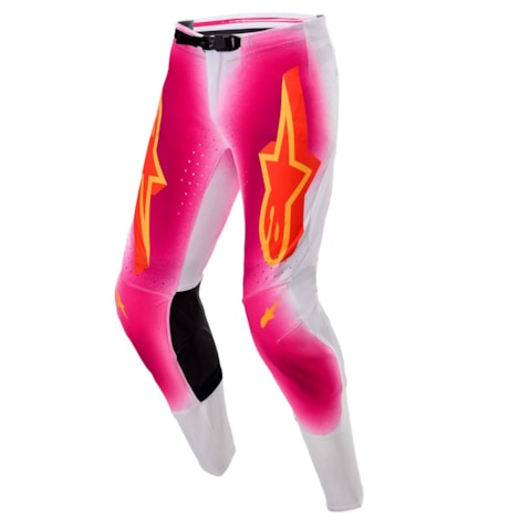 Calça Alpinestars Supertech Mig Rosa Flúor Branco