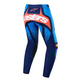 Segunda imagem do produto Calça Alpinestars Supertech Nomur Azul Marinho Laranja Azul