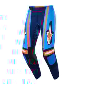 Calça Alpinestars Supertech Nomur Azul Marinho Laranja Azul