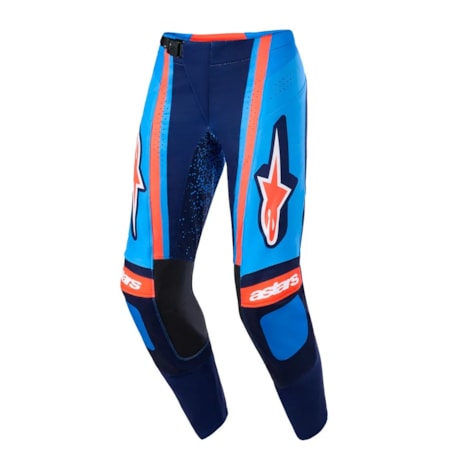 Calça Alpinestars Supertech Nomur Azul Marinho Laranja Azul