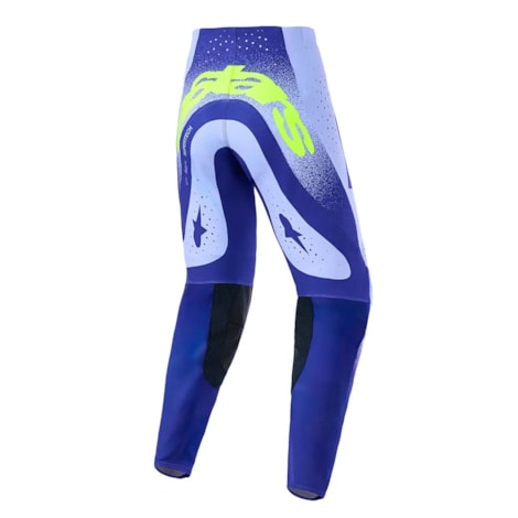 Segunda imagem do produto Calça Alpinestars Supertech Scenz Roxo Amarelo Flúor