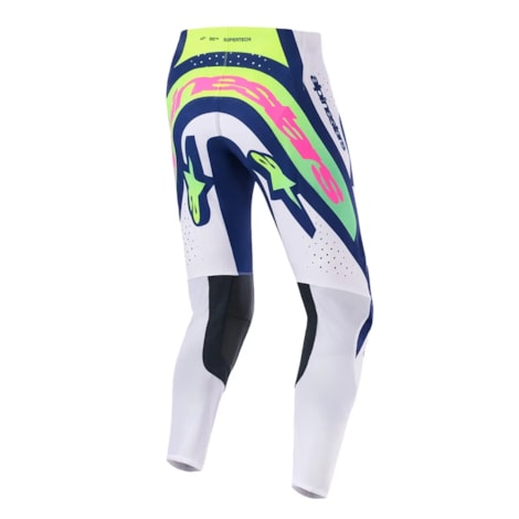 Segunda imagem do produto Calça Alpinestars Supertech Vista Cinza Amarelo Flúor Azul
