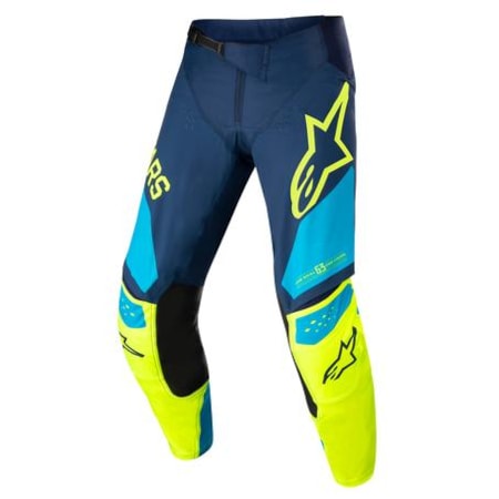 Calça Alpinestars Techstar Factory 22 - Azul Amarelo