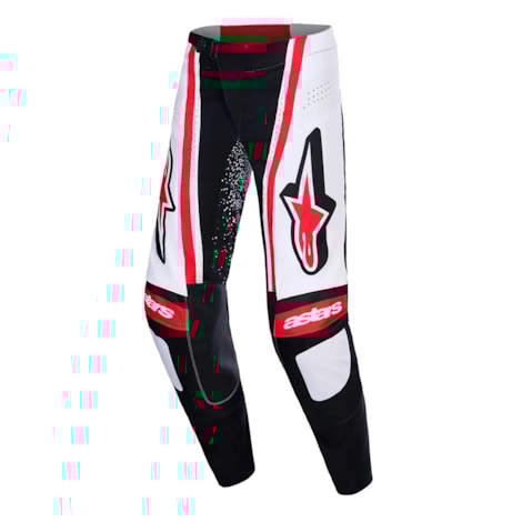 Calça Alpinestars Techstar Nomur Preto Branco Vermelho