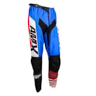 Calça AMX Infantil Prime Moto - Azul Branco Vermelho