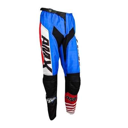 Calça AMX Infantil Prime Moto - Azul Branco Vermelho