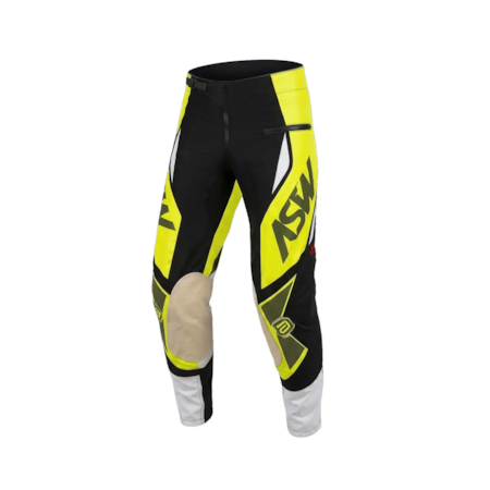 Calça ASW Concept Enduro Chevron Preto Verde Amarelo Flúor