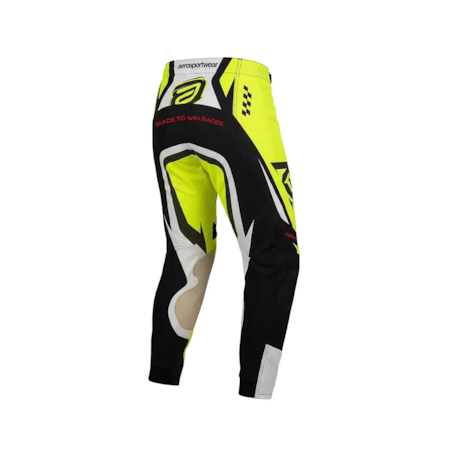 Segunda imagem do produto Calça ASW Concept Enduro Chevron Preto Verde Amarelo Flúor