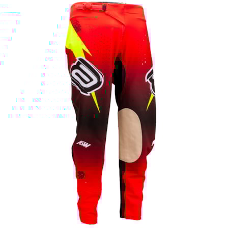 Calça ASW Concept Origins Enzo Lopes - Preto Vermelho Amarelo Flúor
