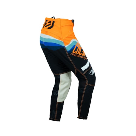 Segunda imagem do produto Calça ASW Concept Waffle - Laranja Preto Azul