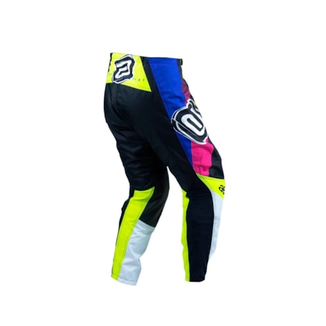 Segunda imagem do produto Calça ASW Image Cronos Preto Amarelo Flúor Azul
