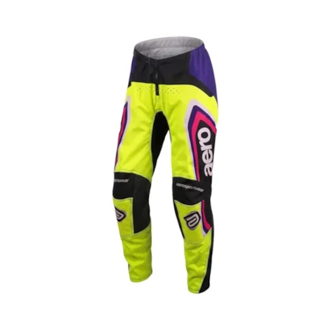 Segunda imagem do produto Calça ASW Image Cyber Feminino Amarelo Flúor Preto Rosa