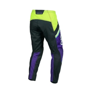 Segunda imagem do produto Calça ASW Image Cyber Preto Roxo Amarelo Flúor