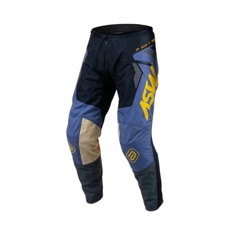 Calça ASW Image Enduro Hades Preto Laranja Amarelo