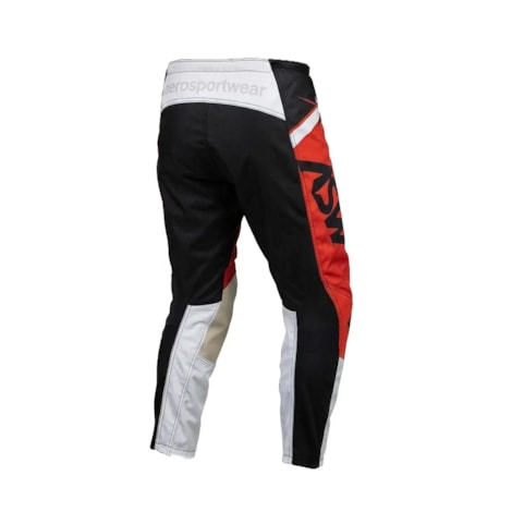 Segunda imagem do produto Calça ASW Image Enduro Hades Preto Vermelho Cinza